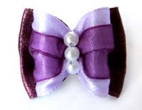 Hundeschleifen Set auf Gummi``PURPLE DREAM``