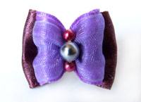 Hundeschleifen Set auf Gummi``PURPLE DREAM``