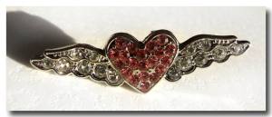 Hunde Schmuck für das Halsband``FLYING HEART``