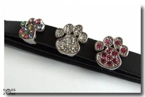 Hunde Schmuck für das Halsband Pfote natur