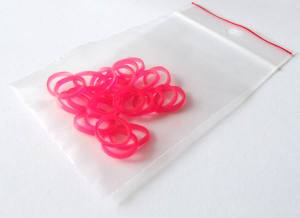 SHOW TECH Zopfgummiringe aus Silikon 100 Stück PINK