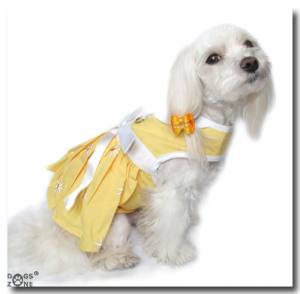 * LISA * Hundekleidchen YELLOW FLOWER