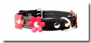 Lederhalsband FLOWER Gr.1 RESTPOSTEN