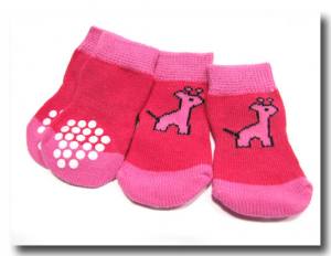 Hundesocken , Katzensocken GIRAFFE PINK Gr.L