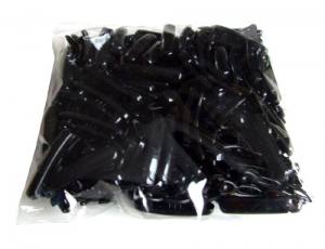 Plastik-Spangen Set  * 100 * BLACK