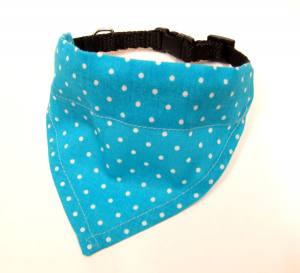 2 in 1 Hundehalstuch / Halsband LITTLE DOTS Farben Wahl