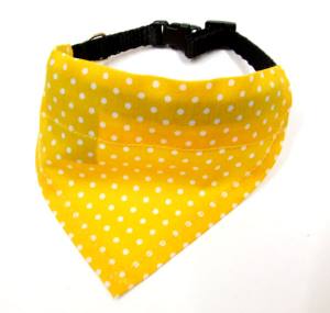 2 in 1 Hundehalstuch / Halsband LITTLE DOTS Farben Wahl