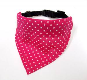 2 in 1 Hundehalstuch / Halsband LITTLE DOTS Farben Wahl