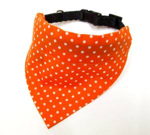 2 in 1 Hundehalstuch / Halsband LITTLE DOTS Farben Wahl
