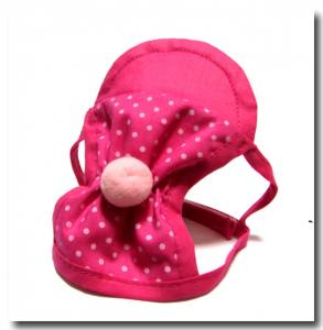 Cappy + Halstuch  SET PINK DOTS für Hunde