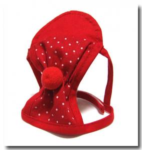 Cappy + Halstuch  SET RED DOTS für Hunde