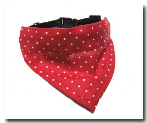 Cappy + Halstuch  SET RED DOTS für Hunde