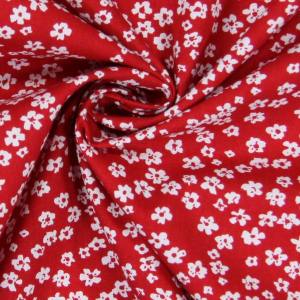 3 in 1 Hundehalstuch / Halsband doppelt  genäht RED FLOWERS