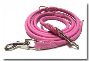 Rundlederleine,Lederleine 2,25 m Lang,10mm BUNT