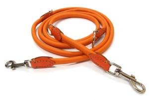 Rundlederleine,Lederleine 2,25 m Lang,10mm BUNT