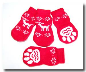 Socken für Hunde CHRISTMAS  REINDEER