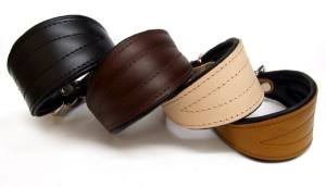 Lederhalsband für Windhunde Halsumfang 23-27cm Gr.0