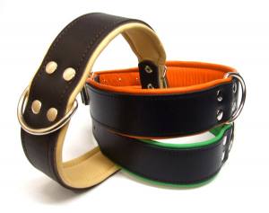 Breites Lederhalsband 
