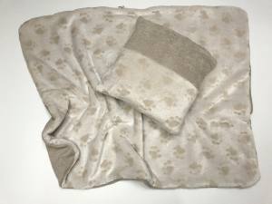 3 in 1 Handtuch, Schlafsack, Decke PAW BEIGE