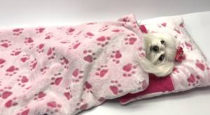 3 in 1 Handtuch, Schlafsack, Decke PINK PAW Gr.2