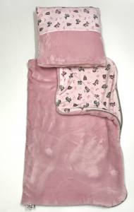 3 in 1 Handtuch, Schlafsack, Decke ROSA PONY