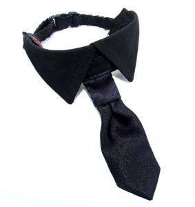Hundekragen Hundekrawatte auf Halsband  BLACK CLASSIC