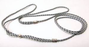 Showleine,Vorführleine,Ausstellungsleine 4mm geflochten