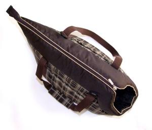 Hundetragetasche,Transport Tasche BROWN KARO