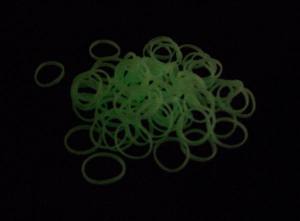 Hunde Zopfgummiringe aus Silikon 10 Stück LEUCHTEND 1,5 cm