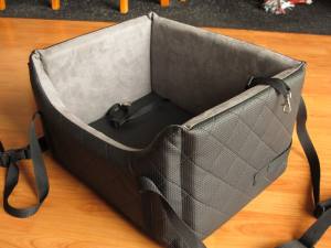 Hundeautositz Autokörbchen DE LUXE BLACK Elegance Gr.3