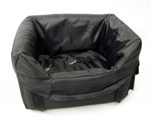 Hundeautositz Autokörbchen DE LUXE BLACK Elegance Gr.3
