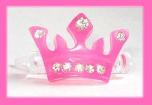 Hunde Spange STRASS KRONE