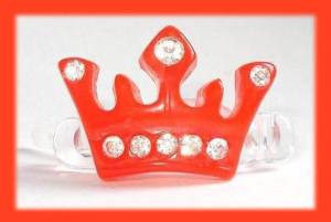 Hunde Spange STRASS KRONE