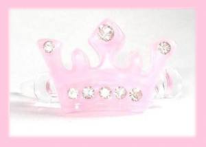 Hunde Spange STRASS KRONE