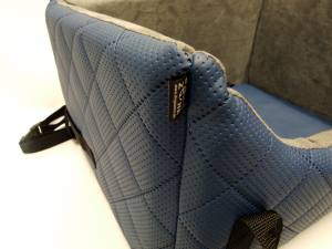 Hundeautositz Autokörbchen DE LUXE BLUE ELEGANCE