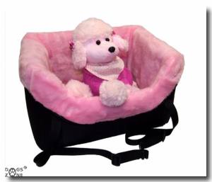 Hundeautositz Autokörbchen DE LUXE BLUE ELEGANCE