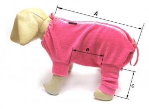 OP Body mit Hinterbeinen aus Frottee Rose