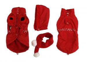 Hundejacke,Winterjacke mit Schal NESNA RED