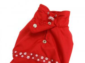 Hundejacke,Winterjacke mit Schal NESNA RED