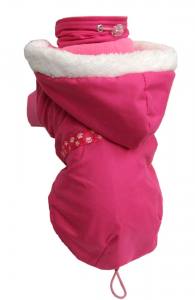 Hundejacke,Winterjacke mit Schal NESNA PINK