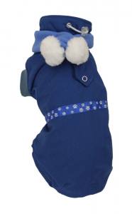 Hundejacke,Winterjacke mit Schal NESNA BLUE