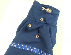 Hundejacke,Winterjacke mit Schal NESNA BLUE