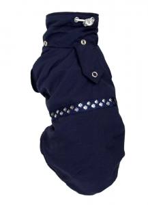 Hundejacke,Winterjacke mit Schal NESNA DARK BLUE RESTPOSTEN