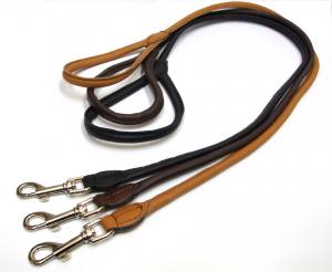 Rundlederleine,Lederleine 1,20 m Lang,Stärke 10mm