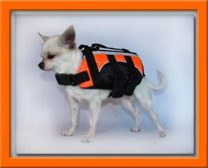 Schwimmweste für den Hund ORANGE