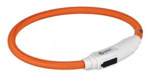 USB Flash Leuchtring mit Akku USB Kabel ORANGE