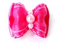 Hunde Schleife Exclusive PINK-PEARL