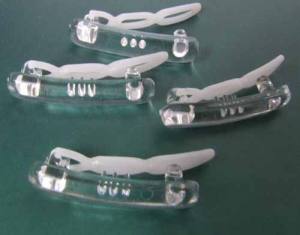 Hunde Plastik-Spangen Set * NATUR *