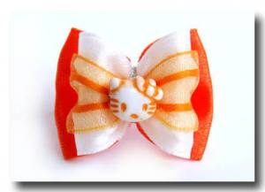 Hunde Schleife ``KITTY ORANGE``