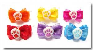 Hunde Schleife MINI PAW Farben Wahl